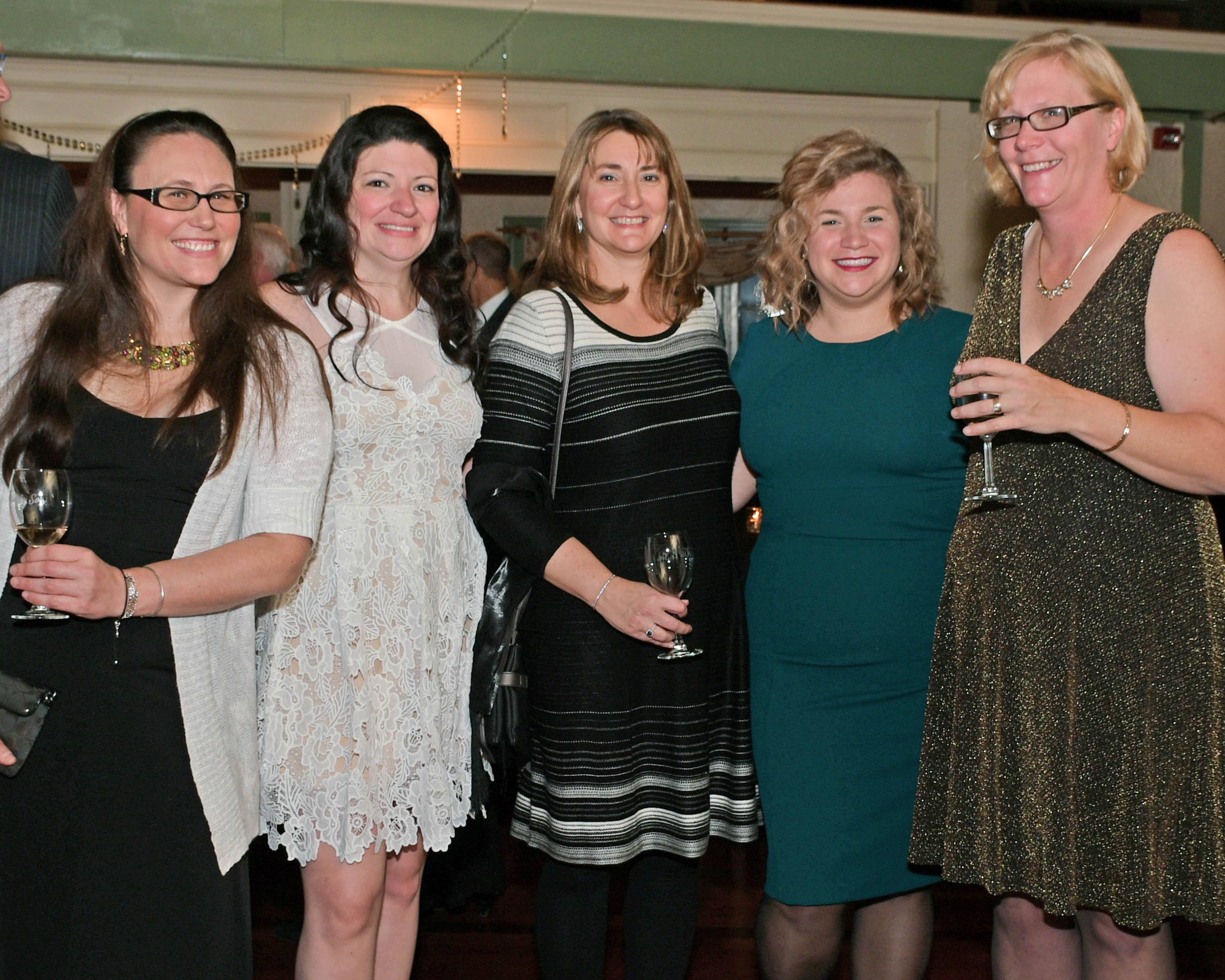 Vin Le Soir to benefit AIM Services, Inc. group of five women with wine